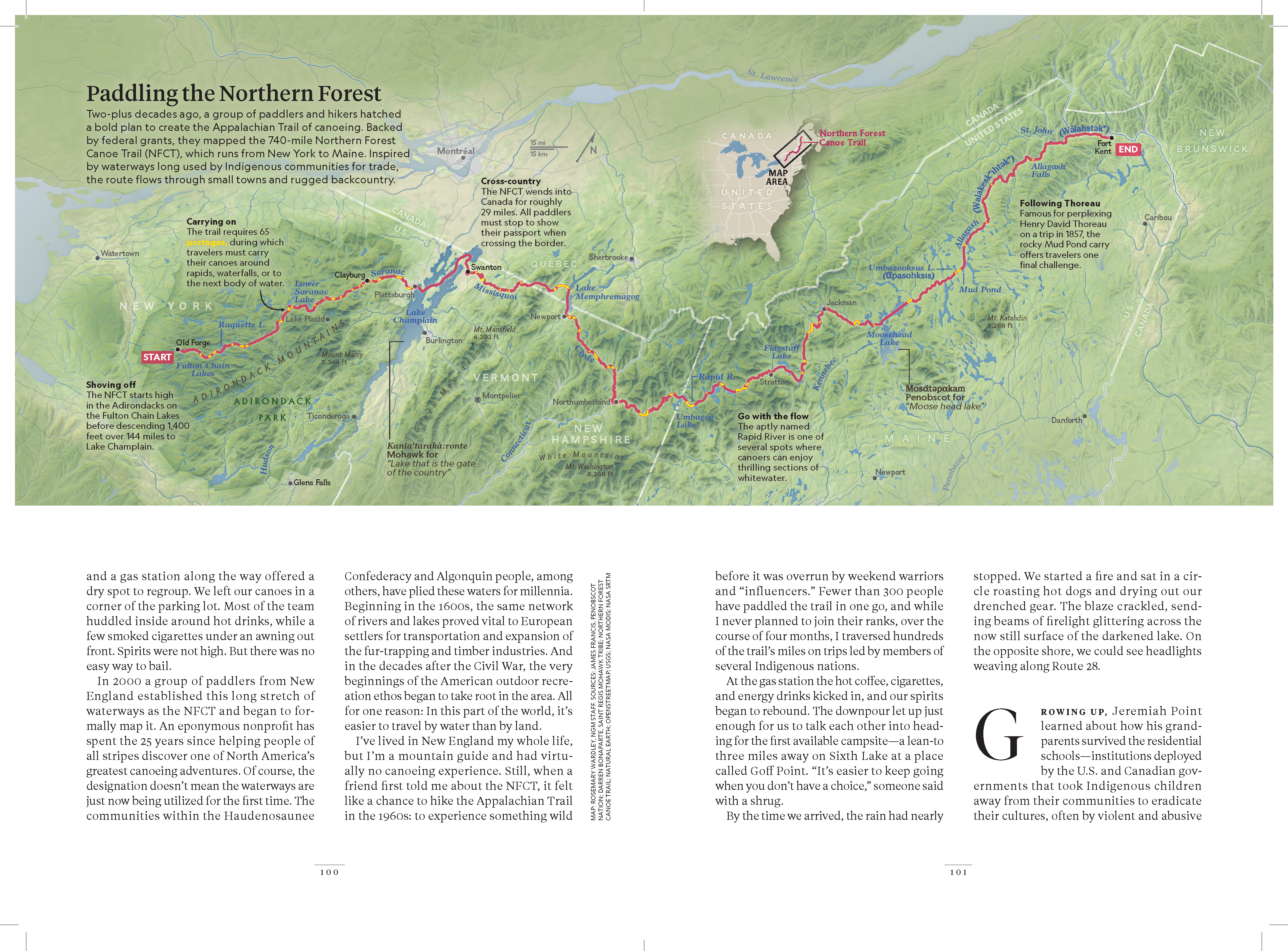 Maine North Woods map